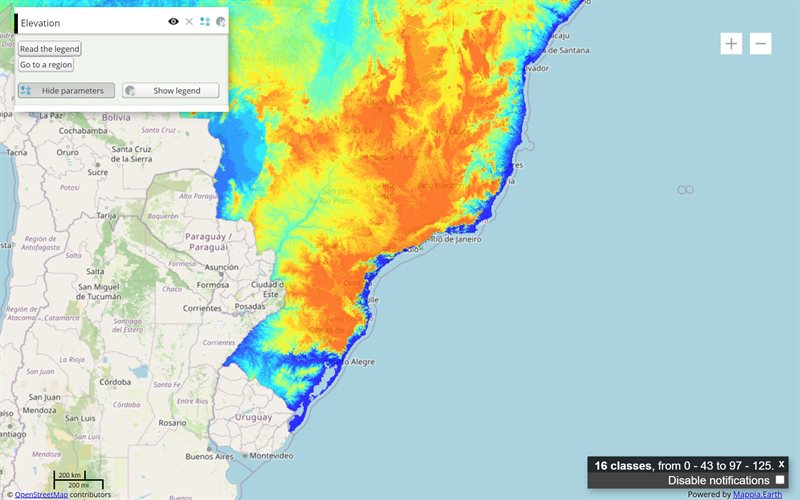 The ExtjsUtils toolbox: the example running in the Mappia calculator